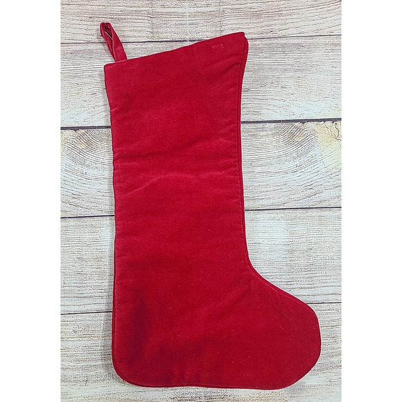 Imperial Elegance Embroidered Wool Christmas Stocking Santa Claus Red 15" 1991 - Picture 3 of 8
